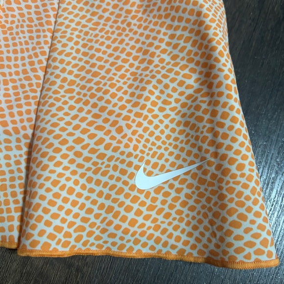 Nike Dri-FIT Club Long Tennis Skort Arctic Orange Animal Print Sz M - Picture 2 of 5